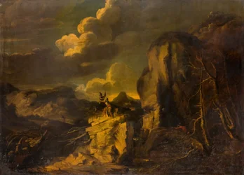 Armoured Soldiers in Mountainous Landscape